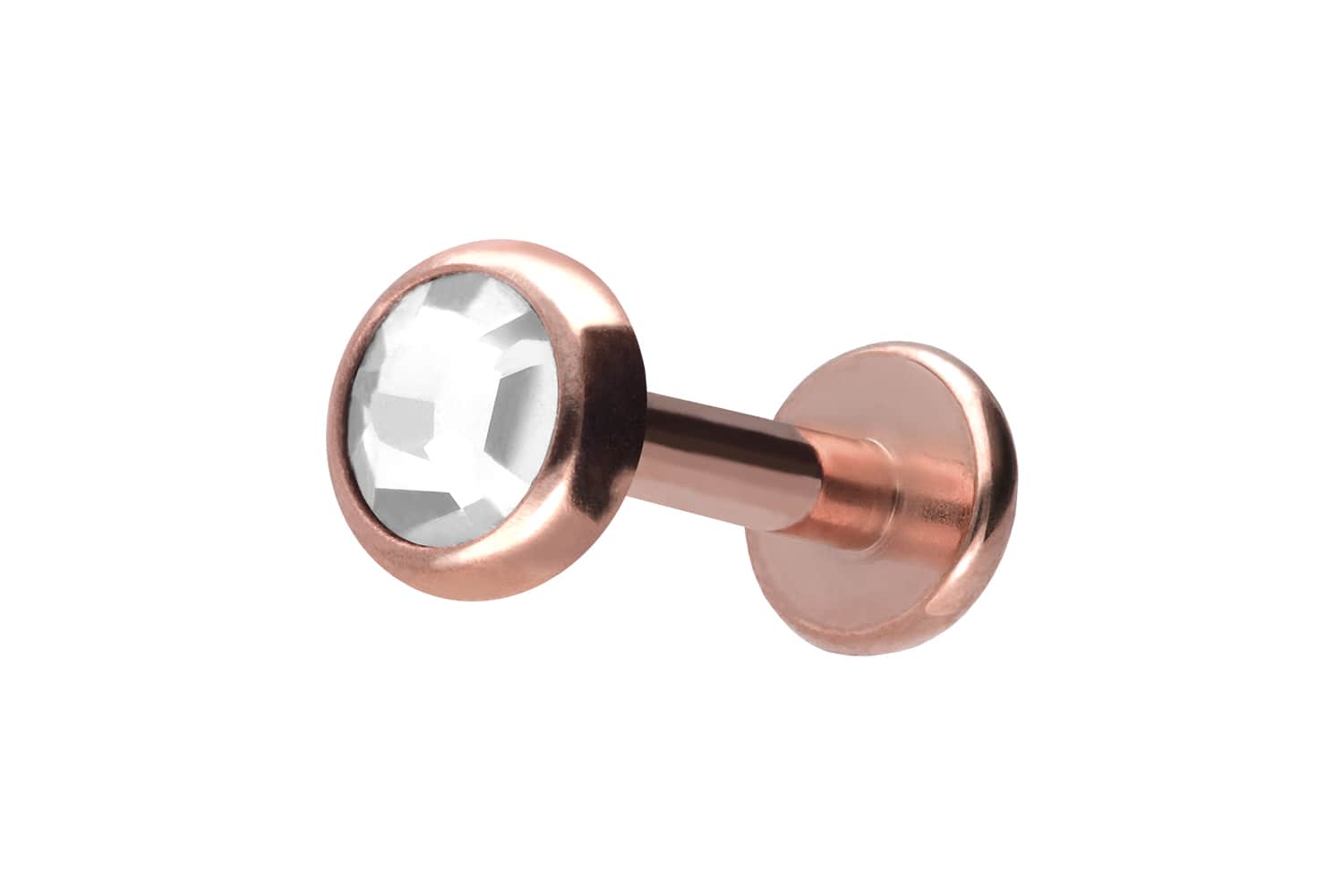 Titan Labret mit Innengewinde KRISTALLDISC